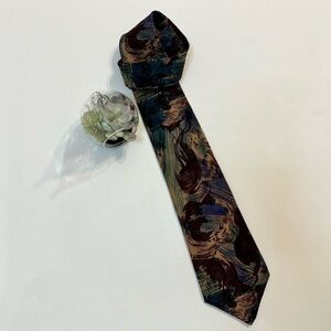 Cezani Abstract pattern silk tie